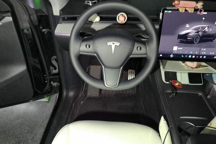 Used Tesla Model Y 2022 Performance High-Performance All-Wheel-Drive Version Steering Wheel