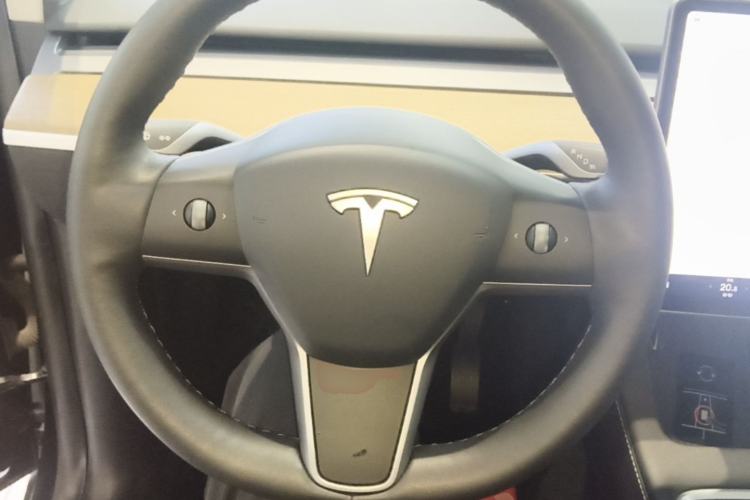 Used Tesla Model Y 2022 Long-Range All-Wheel-Drive Version Steering Wheel