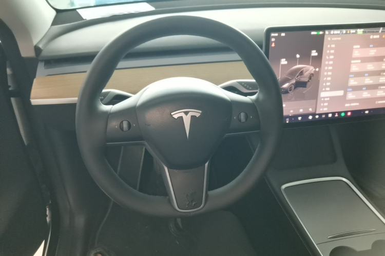 Used Tesla Model Y 2022 Long-Range All-Wheel-Drive Version Steering Wheel
