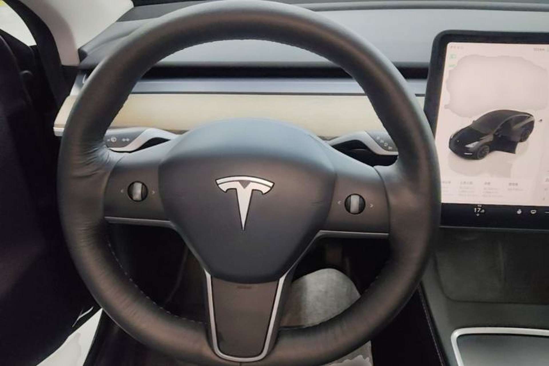 Used Tesla Model Y 2022 Revised Version Rear-Wheel Drive Steering Wheel