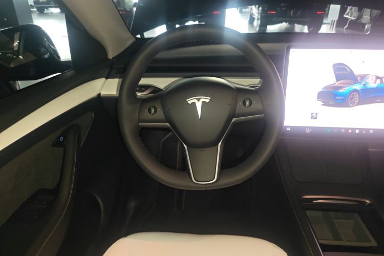 Used Tesla Model Y 2022 Long-Range All-Wheel-Drive Version Steering Wheel
