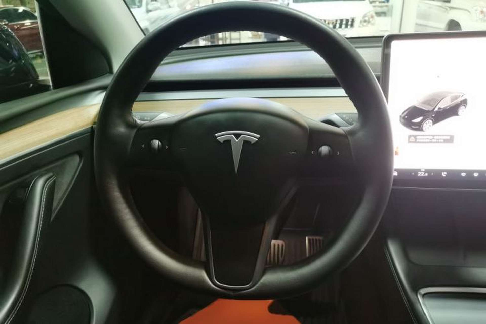 Used Tesla Model Y 2022 Rear-Wheel-Drive Version Steering Wheel