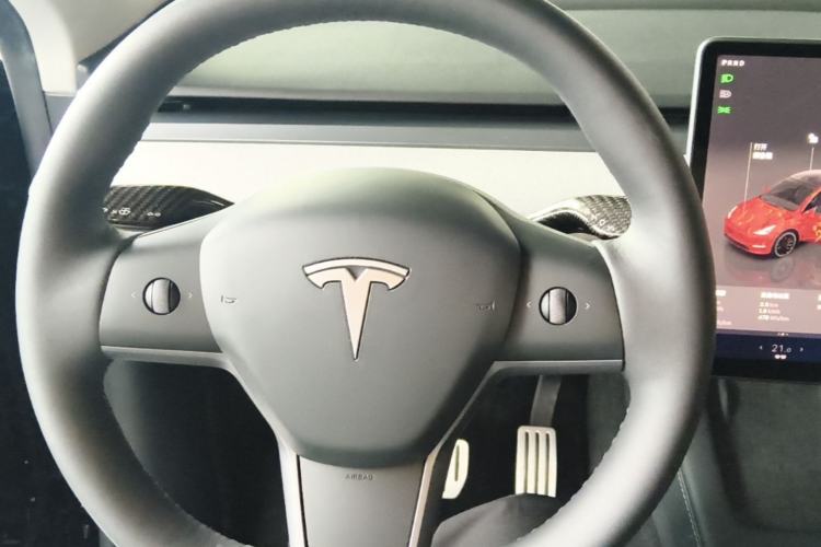 Used Tesla Model Y 2022 Performance High-Performance All-Wheel-Drive Version Steering Wheel
