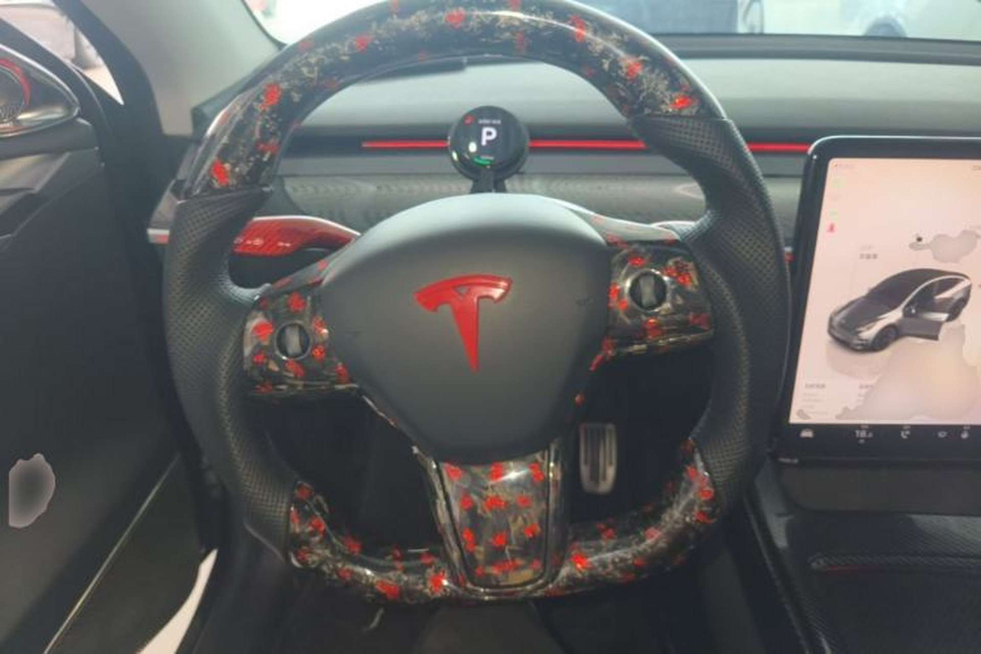 Used Tesla Model Y 2022 Rear-Wheel-Drive Version Steering Wheel
