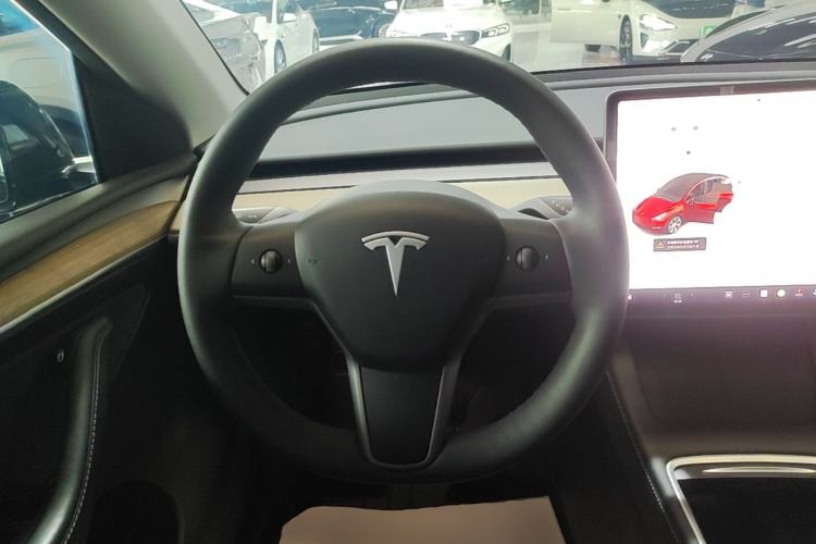 Used Tesla Model Y 2022 Revised Version Long-Range All-Wheel Drive Steering Wheel