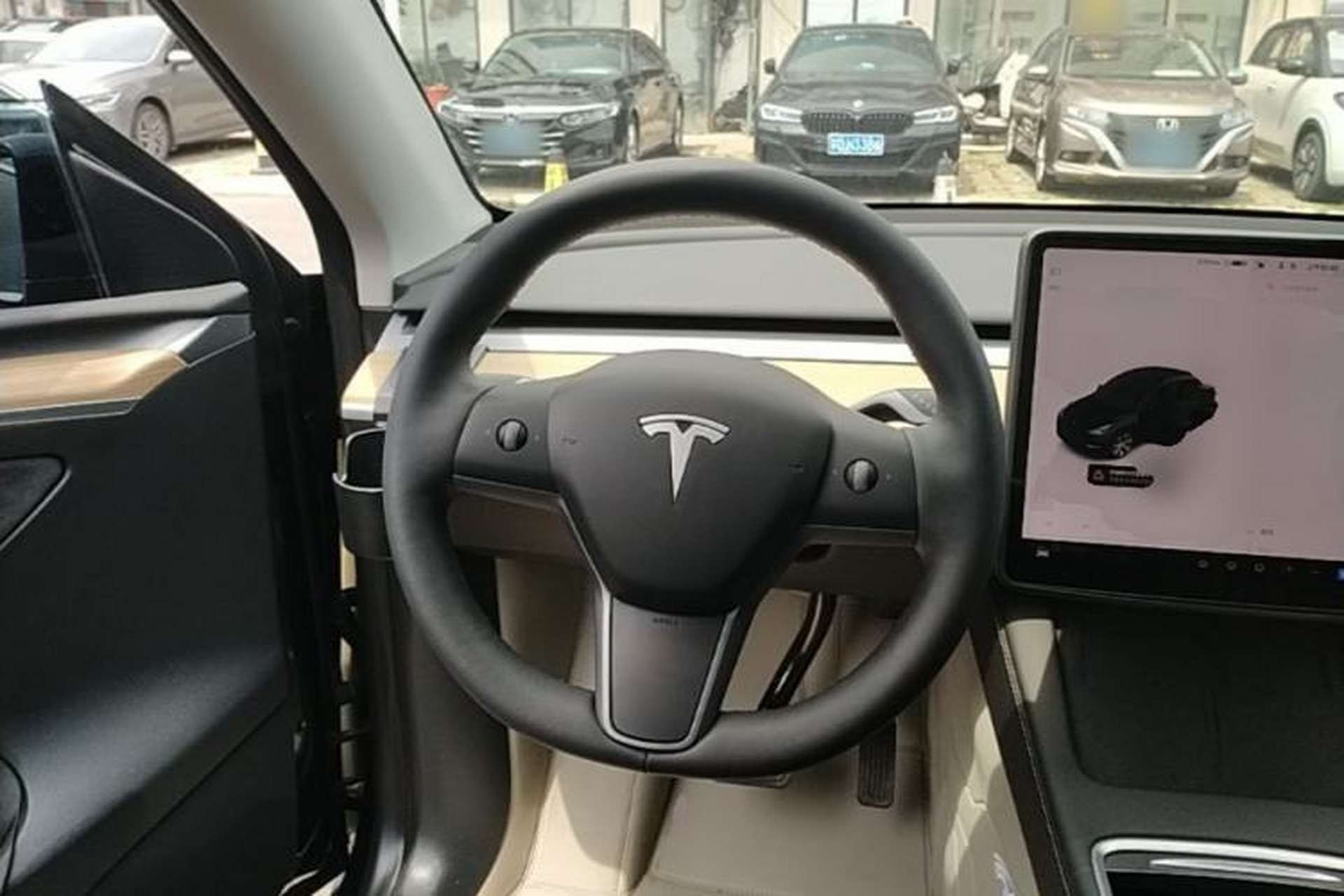 Used Tesla Model Y 2022 Revised Version Rear-Wheel Drive Steering Wheel