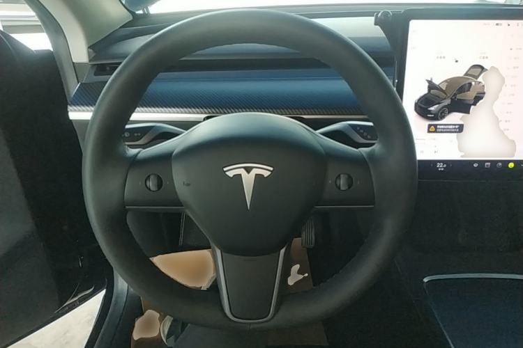 Used Tesla Model Y 2022 Rear-Wheel-Drive Version Steering Wheel