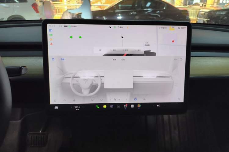 Used Tesla Model Y 2022 Rear-Wheel-Drive Version Audio And AC Panel