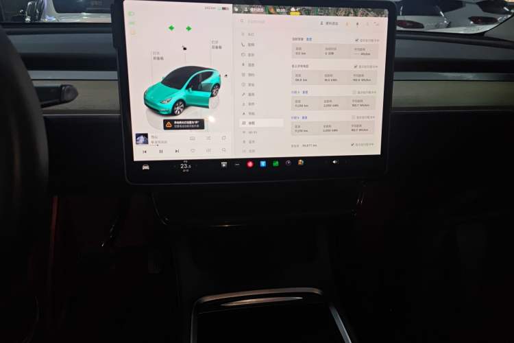 Used Tesla Model Y 2022 Revised Version Rear-Wheel Drive Audio And AC Panel