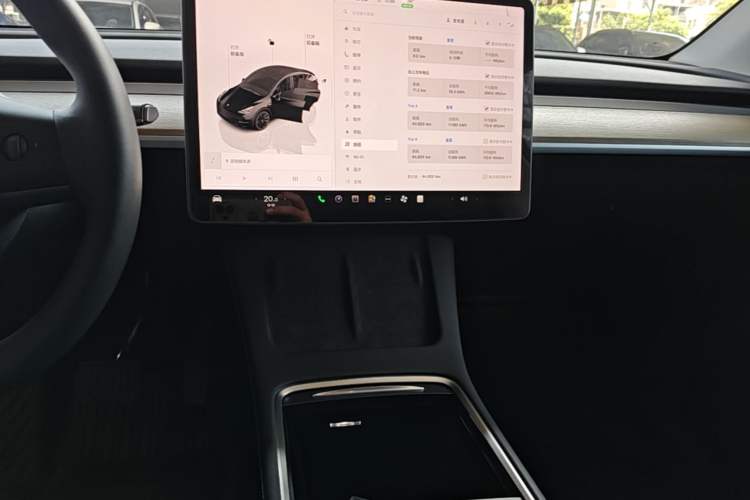 Used Tesla Model Y 2022 Revised Version Rear-Wheel Drive Audio And AC Panel