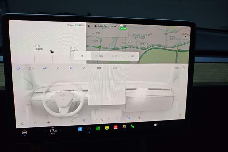 Used Tesla Model Y 2022 Revised Version Rear-Wheel Drive Audio And AC Panel