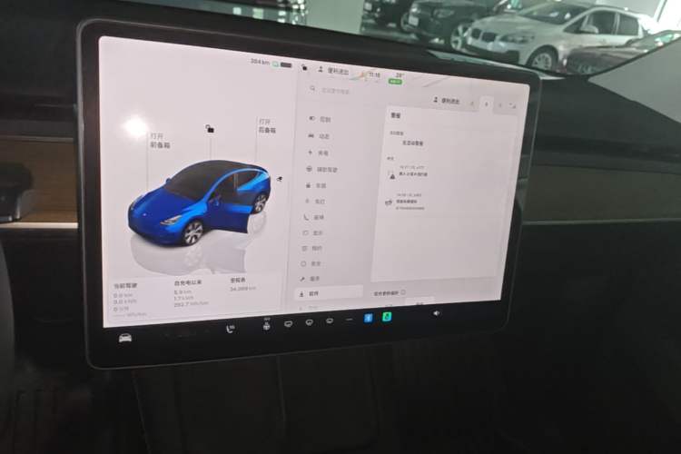 Used Tesla Model Y 2022 Revised Version Rear-Wheel Drive Audio And AC Panel