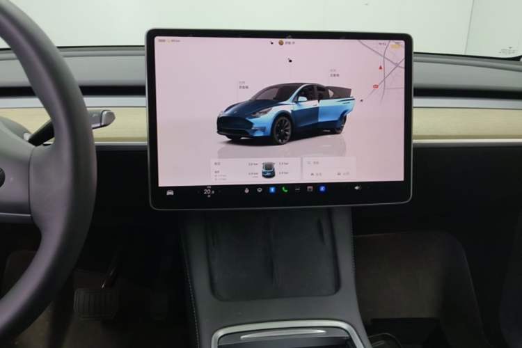 Used Tesla Model Y 2022 Revised Version Long-Range All-Wheel Drive Audio And AC Panel