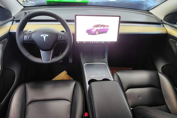 Used Tesla Model Y 2022 Revised Version Rear-Wheel Drive Audio And AC Panel