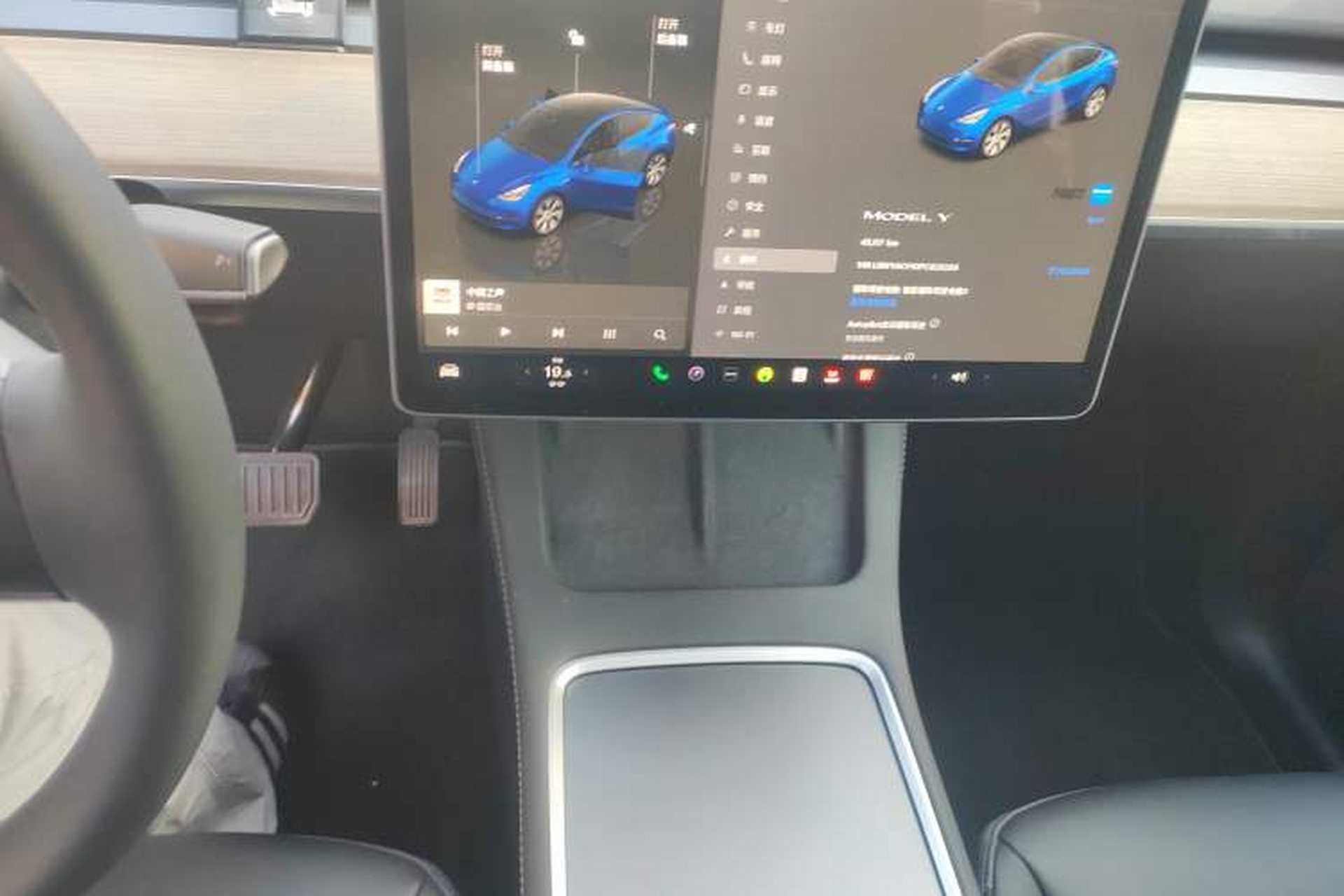 Used Tesla Model Y 2022 Revised Version Rear-Wheel Drive Audio And AC Panel