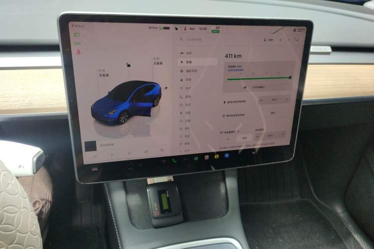 Used Tesla Model Y 2022 Rear-Wheel-Drive Version Audio And AC Panel