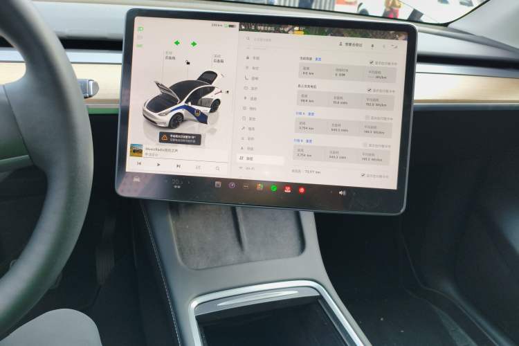 Used Tesla Model Y 2022 Rear-Wheel-Drive Version Audio And AC Panel