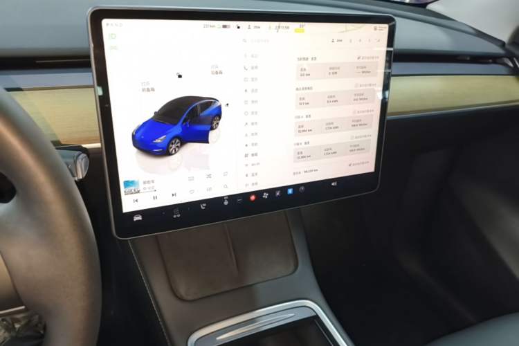 Used Tesla Model Y 2022 Rear-Wheel-Drive Version Audio And AC Panel