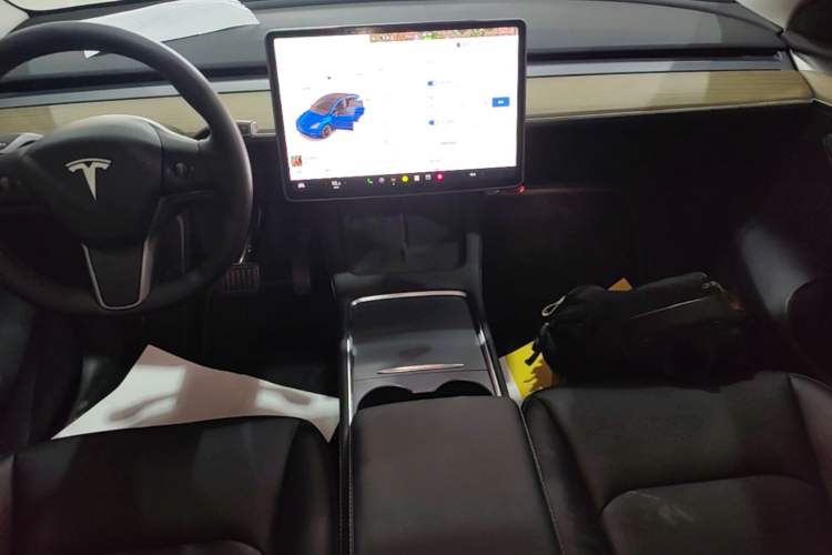 Used Tesla Model Y 2022 Revised Version Long-Range All-Wheel Drive Audio And AC Panel