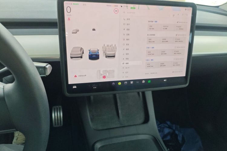 Used Tesla Model Y 2022 Performance High-Performance All-Wheel-Drive Version Audio And AC Panel