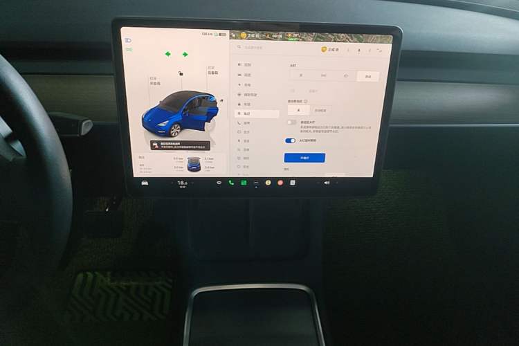 Used Tesla Model Y 2022 Revised Version Rear-Wheel Drive Audio And AC Panel