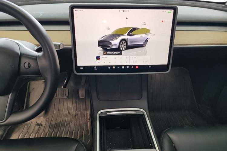 Used Tesla Model Y 2022 Revised Version Rear-Wheel Drive Audio And AC Panel