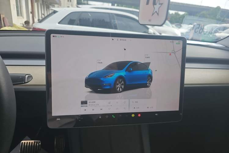 Used Tesla Model Y 2022 Revised Version Rear-Wheel Drive Audio And AC Panel