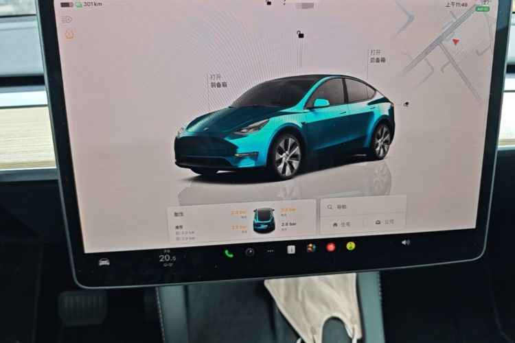 Used Tesla Model Y 2022 Revised Version Rear-Wheel Drive Audio And AC Panel