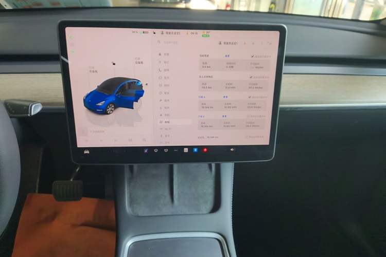 Used Tesla Model Y 2022 Rear-Wheel-Drive Version Audio And AC Panel