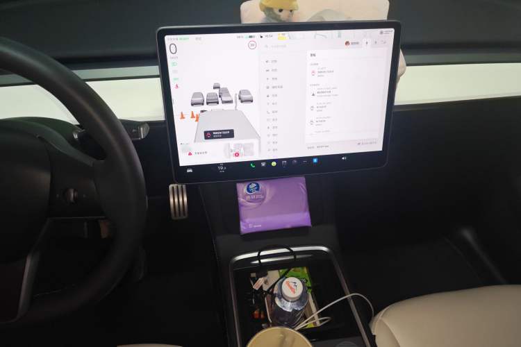 Used Tesla Model Y 2022 Performance High-Performance All-Wheel-Drive Version Audio And AC Panel