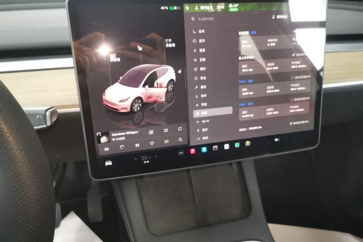 Used Tesla Model Y 2022 Rear-Wheel-Drive Version Audio And AC Panel