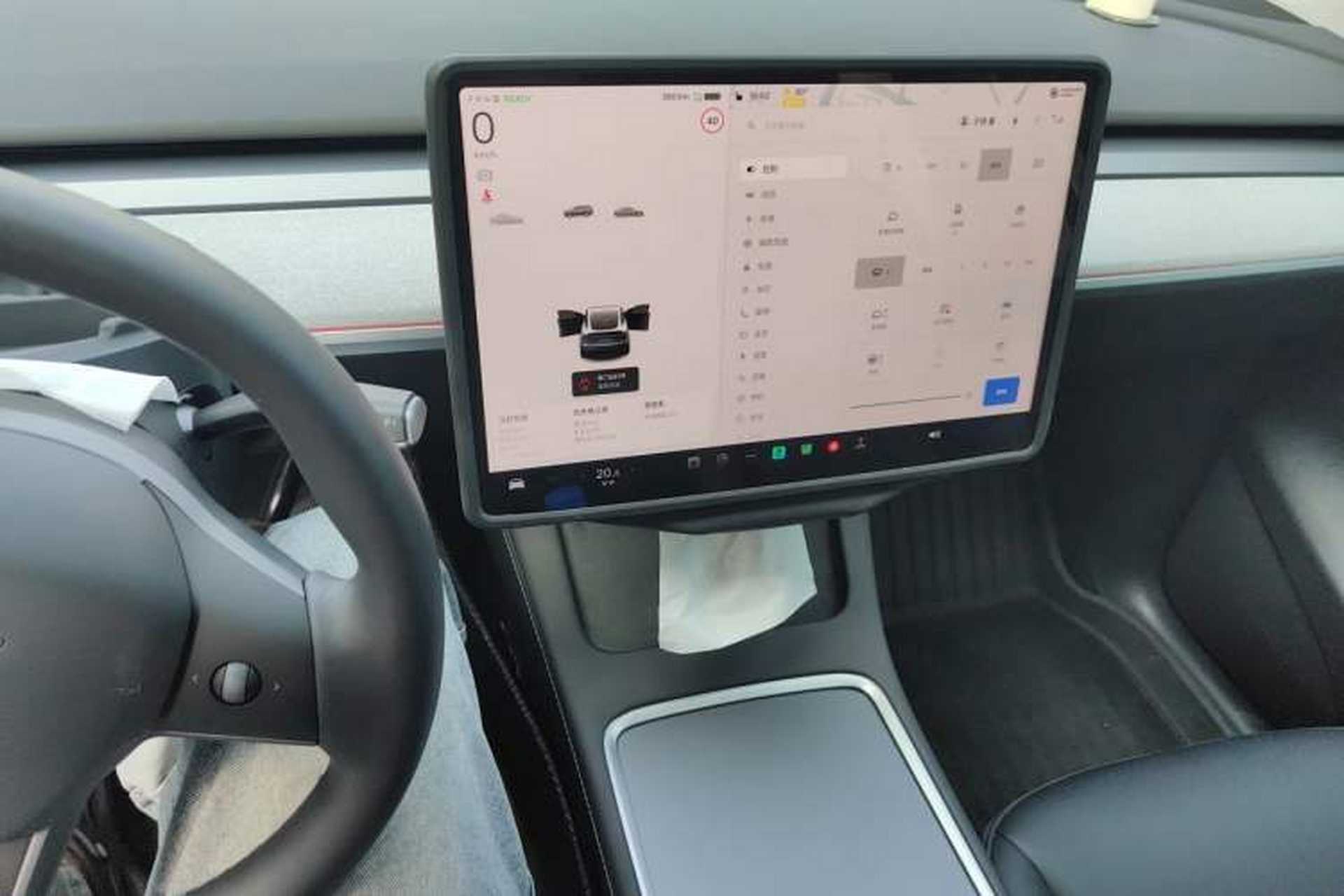 Used Tesla Model Y 2022 Revised Version Rear-Wheel Drive Audio And AC Panel