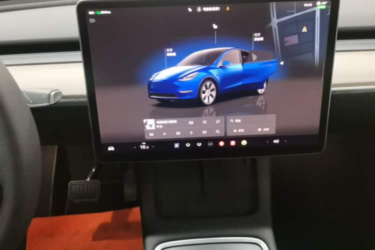 Used Tesla Model Y 2022 Rear-Wheel-Drive Version Audio And AC Panel