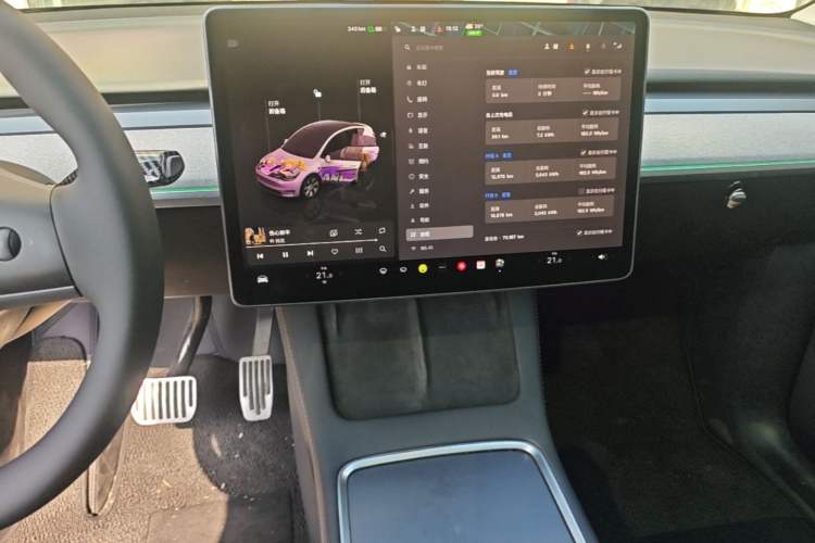 Used Tesla Model Y 2022 Revised Version Rear-Wheel Drive Audio And AC Panel