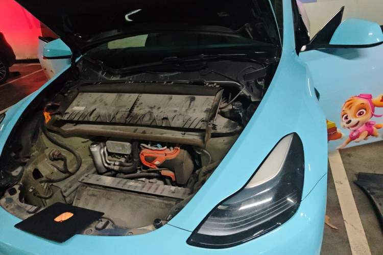 Used Tesla Model Y 2022 Performance High-Performance All-Wheel-Drive Version Engine Bay Left