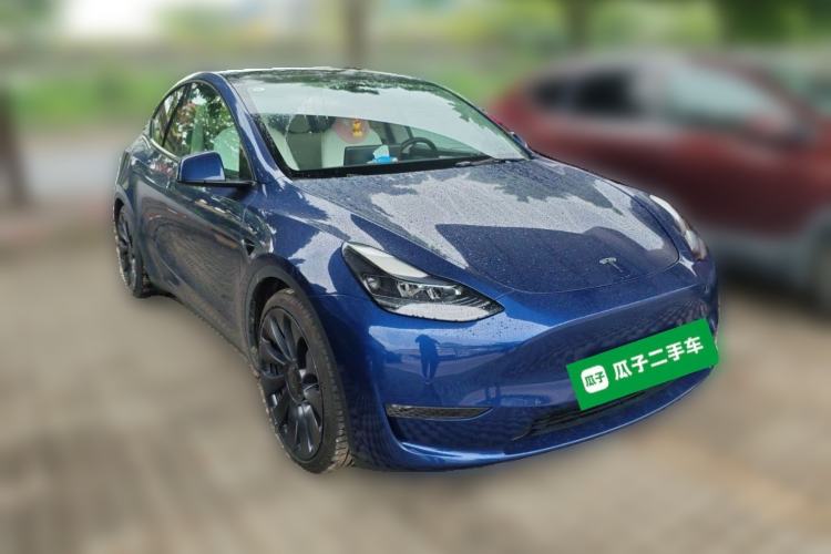 Used Tesla Model Y 2022 Performance High-Performance All-Wheel-Drive Version Front Right 45 Deg