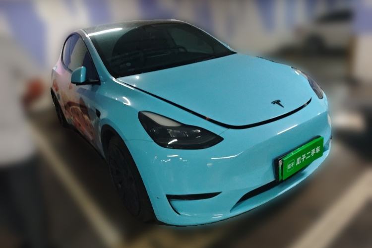 Used Tesla Model Y 2022 Performance High-Performance All-Wheel-Drive Version Front Right 45 Deg