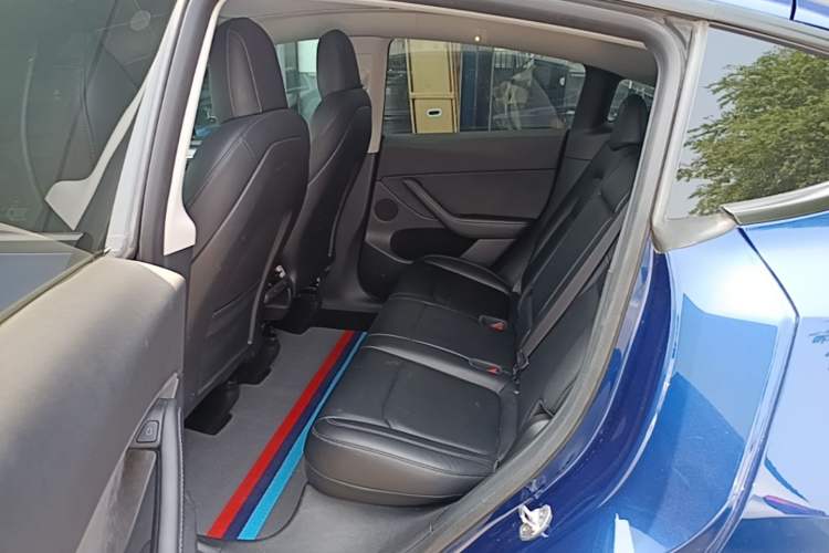 Used Tesla Model Y 2022 Long-Range All-Wheel-Drive Version Left Rear Seat