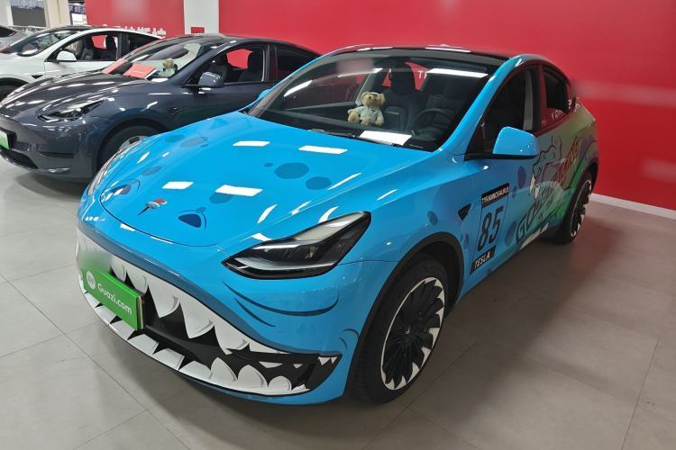 Used Tesla Model Y 2022 Revised Version Rear-Wheel Drive Guazi used car, China used car export, Used car for sale, Used Tesla cars, Cheapest cars for sale, Electric vehicle, New energy car