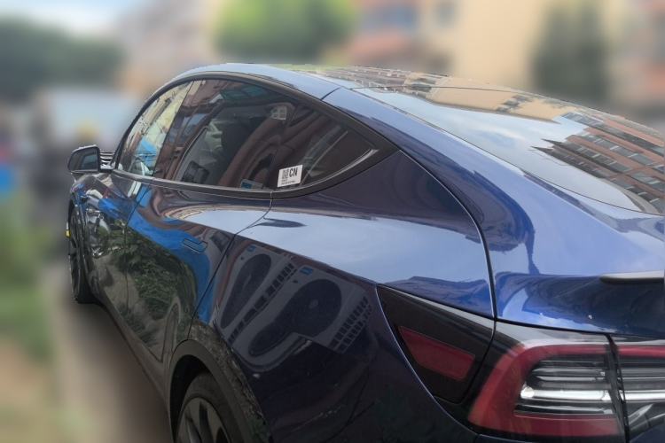 Used Tesla Model Y 2022 Performance High-Performance All-Wheel-Drive Version Rear Left 45 Deg