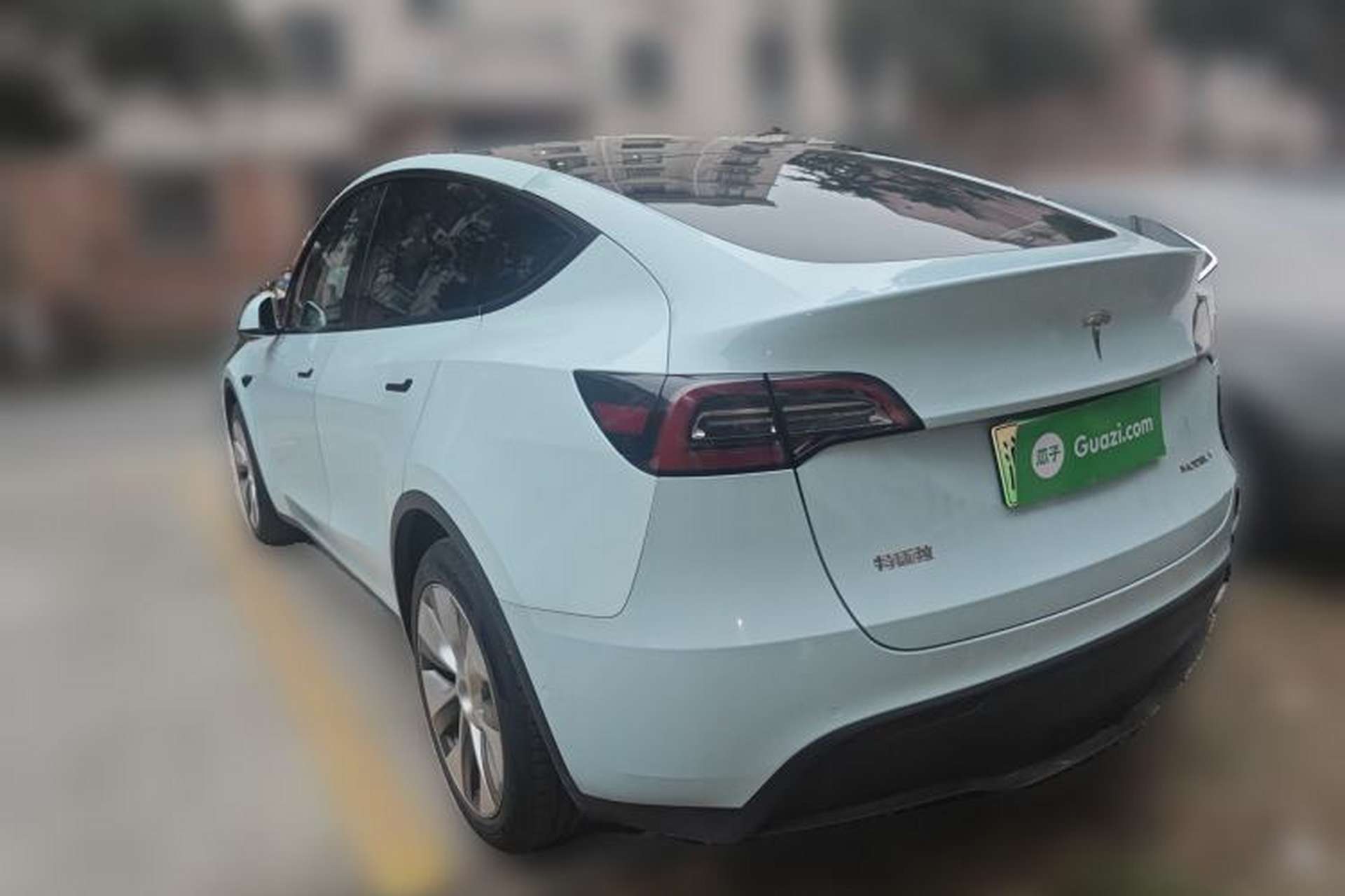 Used Tesla Model Y 2022 Long-Range All-Wheel-Drive Version Rear Left 45 Deg