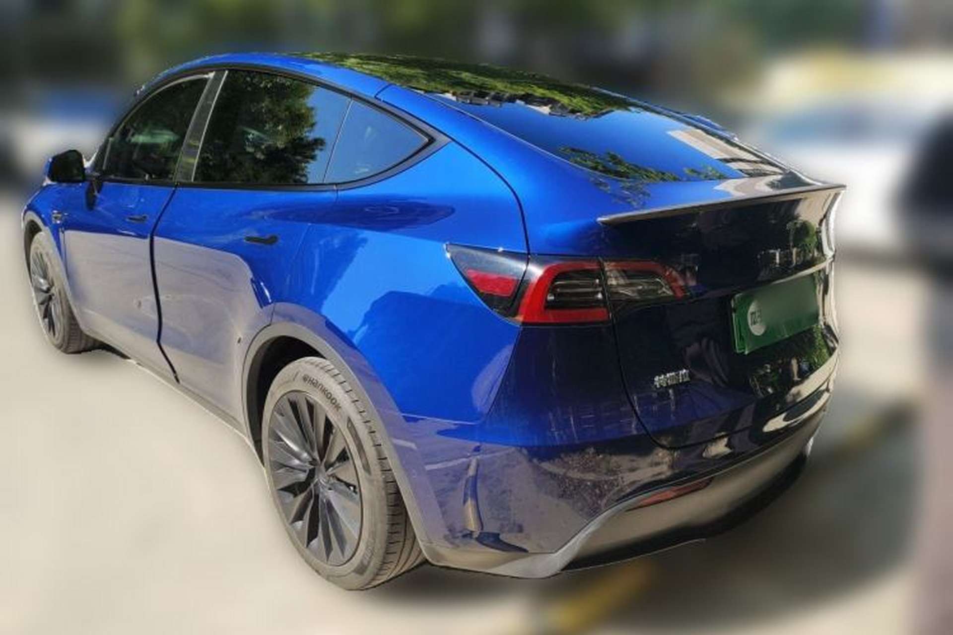 Used Tesla Model Y 2022 Long-Range All-Wheel-Drive Version Rear Left 45 Deg