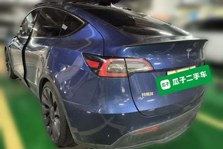 Used Tesla Model Y 2022 Performance High-Performance All-Wheel-Drive Version Rear Left 45 Deg