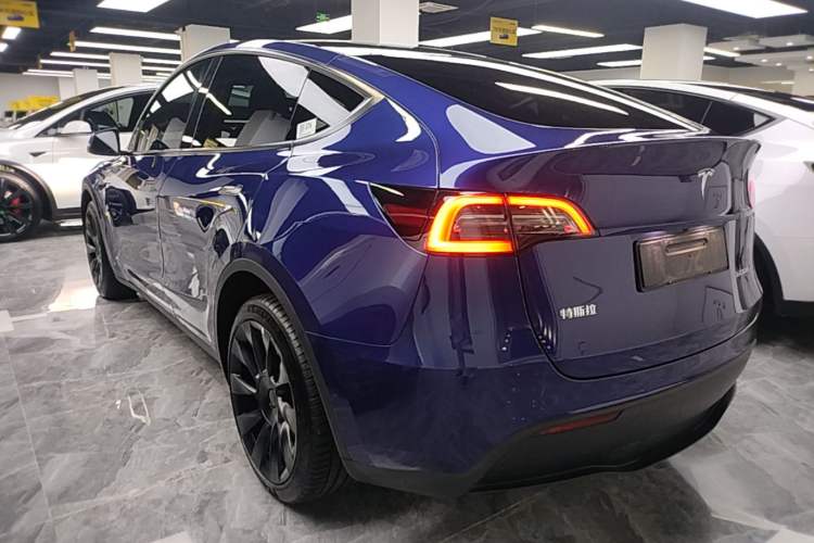 Used Tesla Model Y 2022 Long-Range All-Wheel-Drive Version Rear Left 45 Deg