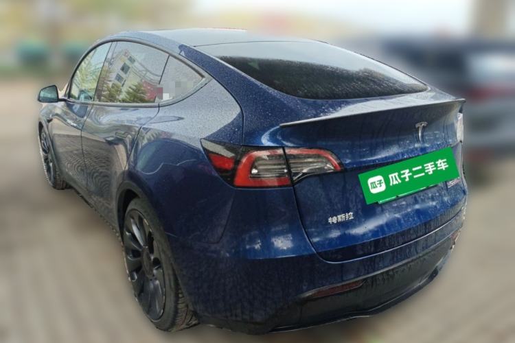Used Tesla Model Y 2022 Performance High-Performance All-Wheel-Drive Version Rear Left 45 Deg