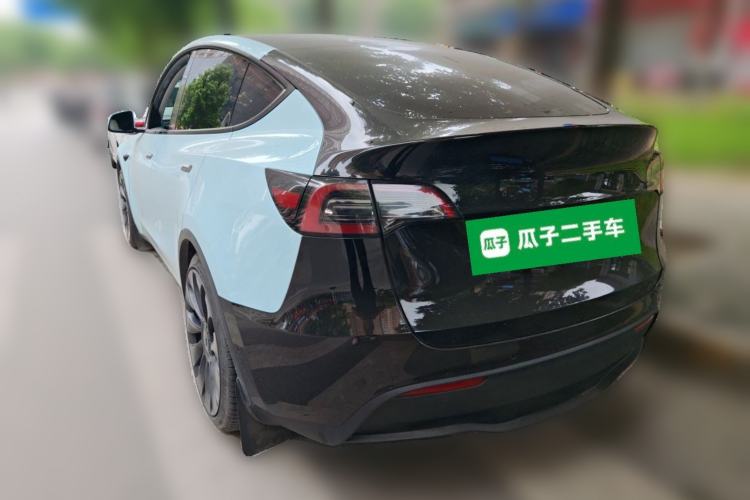Used Tesla Model Y 2022 Performance High-Performance All-Wheel-Drive Version Rear Left 45 Deg