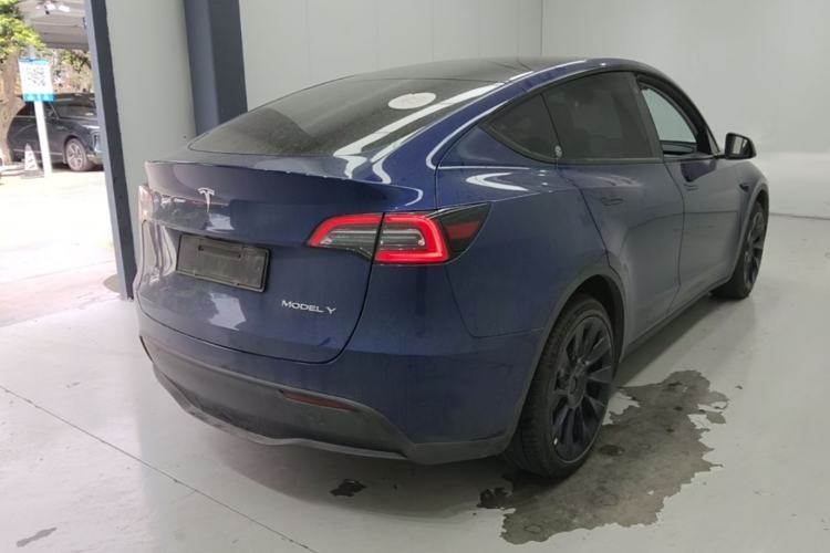 Used Tesla Model Y 2022 Revised Version Long-Range All-Wheel Drive Rear Right 45 Deg
