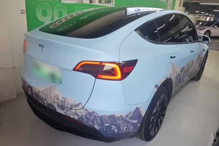 Used Tesla Model Y 2022 Revised Version Rear-Wheel Drive Rear Right 45 Deg