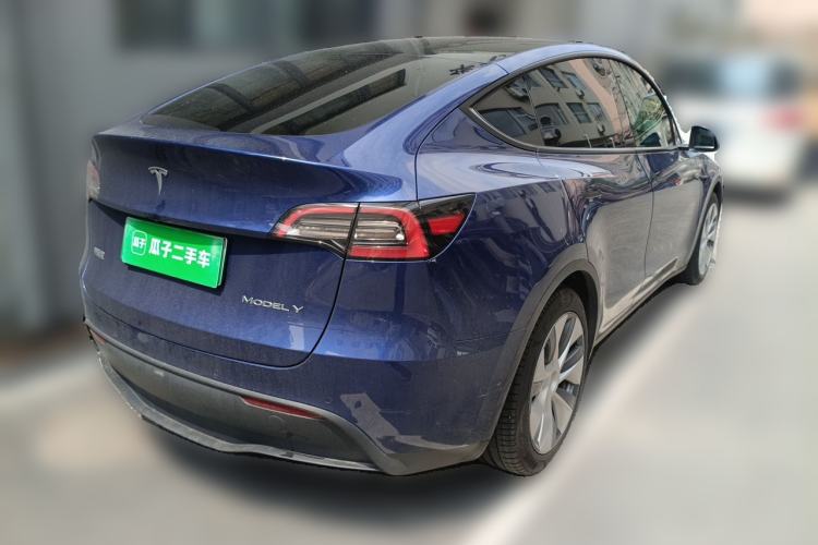 Used Tesla Model Y 2022 Revised Version Rear-Wheel Drive Rear Right 45 Deg
