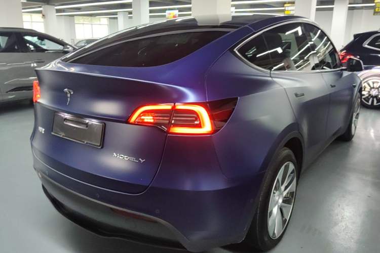 Used Tesla Model Y 2022 Long-Range All-Wheel-Drive Version Rear Right 45 Deg